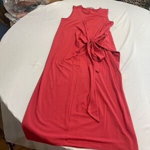 Peruvian Connection Pink Faux Wrap Dress Size Medium